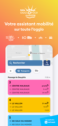 Android application Sète Agglopôle Mobilité screenshort