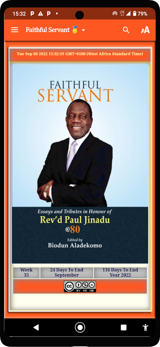 Android application Faithful Servant screenshot
