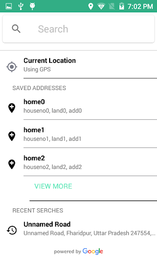 Address Pick Screen 2