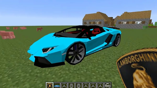 Android application Racing cars for minecraft screenshort
