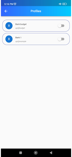 UPI Manager | Generator Screen 3