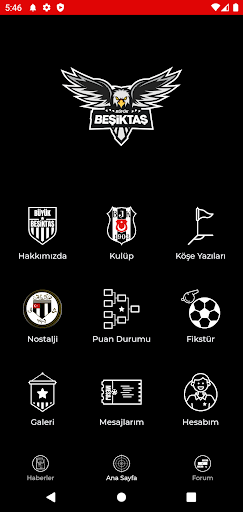 Android application Büyük Beşiktaş screenshort