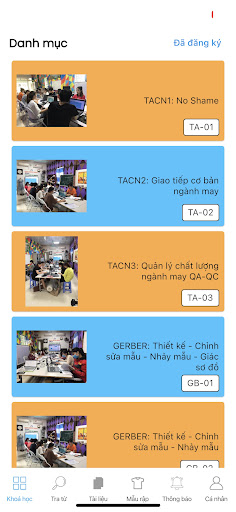 Android application MyGarment- Ứng dụng ngành May screenshort