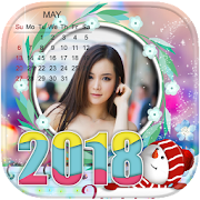 New Year Photo Frames 2018 Calendar Frames 2018  Icon