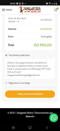Zungueira Online Screen 2
