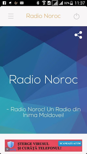 Android application Radiouri din Moldova screenshort