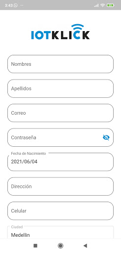 IotKlick Zone Screen 2