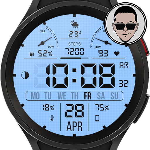 WFP 105 Digital watch face