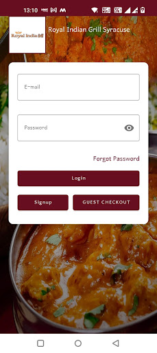 Android application Royal Indian Grill Syracuse screenshort