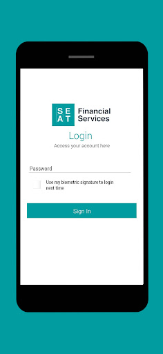 Android application SEAT Financial Vault screenshort