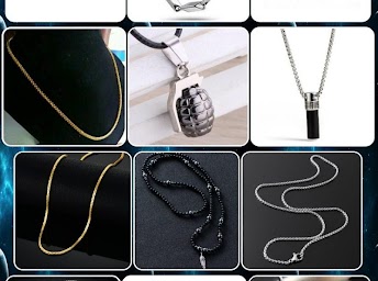 male necklace model