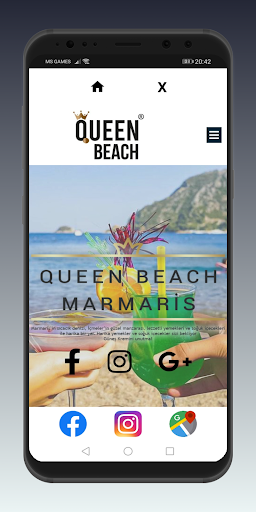Android application Queen Beach Marmaris screenshort