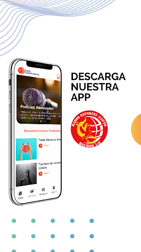 Android application Radio Espiritu Santo screenshort