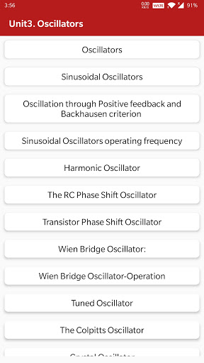 Android application Analog Electronic Circuits screenshort