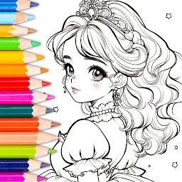 Icon image Doll Color: Princess Coloring