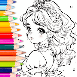 Doll Color: 塗り絵アニメ バービー絵を描くアプリ ハック