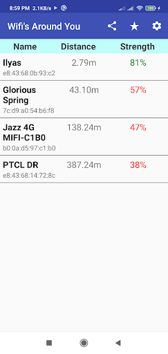 Wifi Strength Meter Pro Screen 2