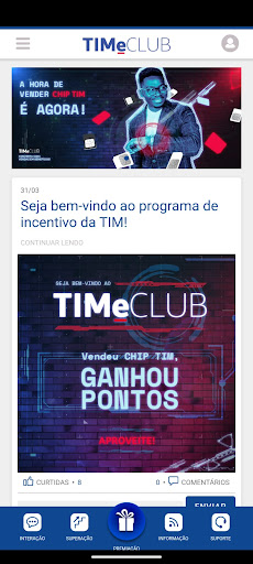 TIMeCLUB Screen 2