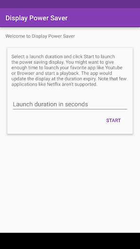 Android application Display Power Saver screenshort