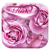 Rose waterdrops keyboard icon