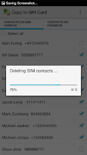 Copy to SIM Card Pro Screenshot