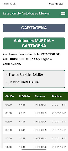 Estación de Autobuses Murcia Screen 3