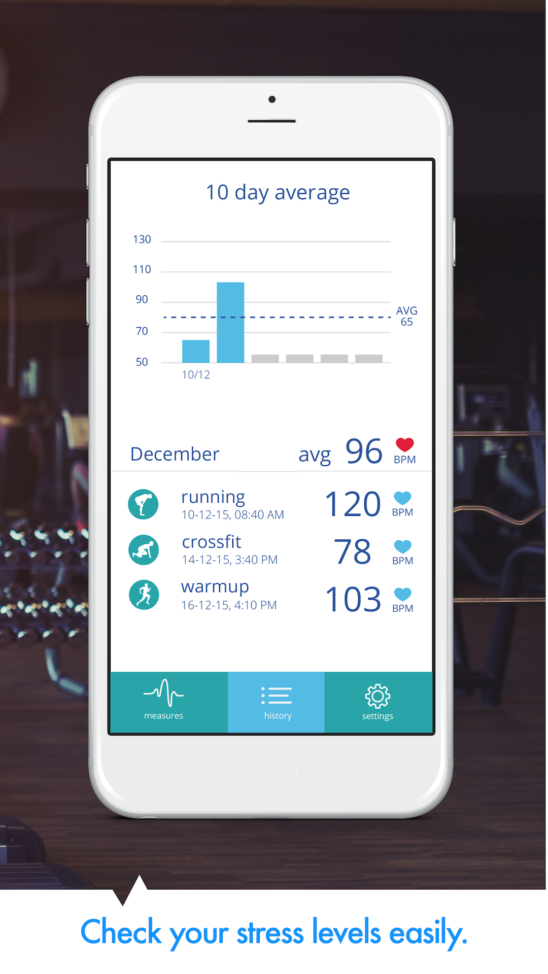 Android application Heart Rate Monitor PRO screenshort