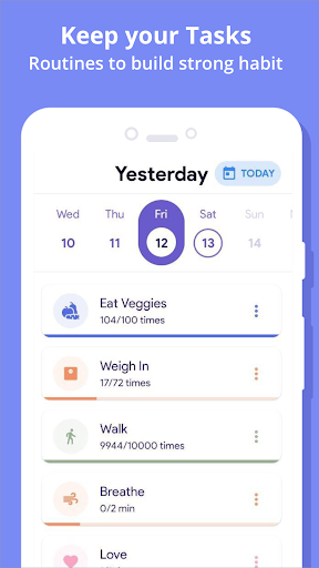 Android application Habit Tracker Planner - Habito screenshort