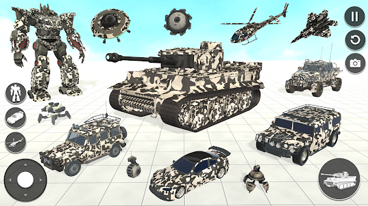 Army Tank Robot Car Game 3D