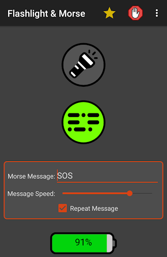 Flashlight & Morse Screen 3
