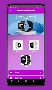 T55 smart watch Guide