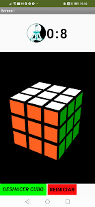 Cubo de Rubik 3D temporizado
