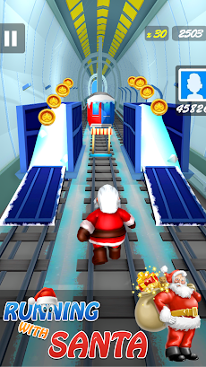 Subway Santa Surf Runner: Santa Run Game Adventureのおすすめ画像2