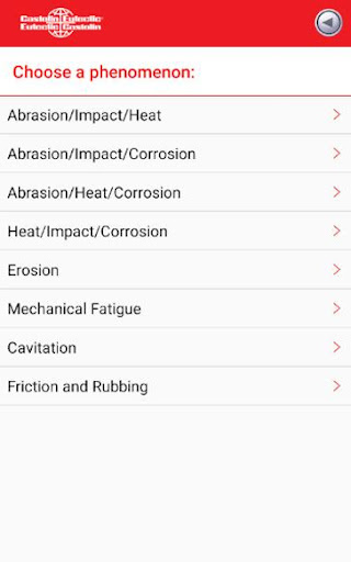 Castolin EnDOtec EasySelector Screen 2
