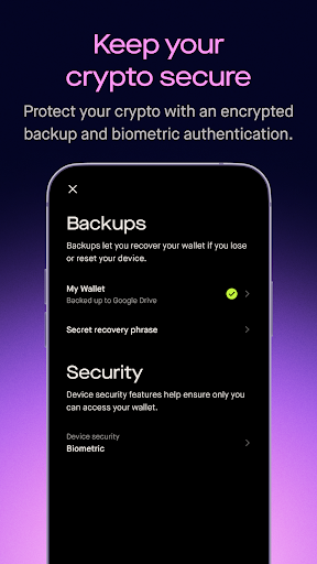 Screenshot of Robinhood Wallet: Swap Crypto