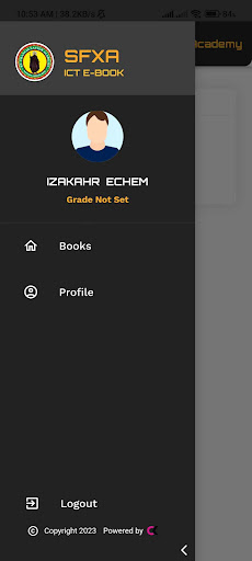 ICT E-BOOK SFXA Screen 2