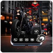 Cool Black Motorbike Theme  Icon