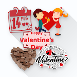 Cover Image of डाउनलोड Sticker WA Happy Valentine's D  APK
