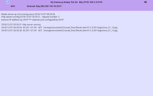 eXport-it server Screenshot