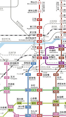 大阪地下鉄路線図のおすすめ画像5
