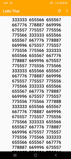 Android application Lotto Thailand - Live Result screenshort