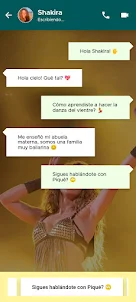 Videollamada Shakira Español