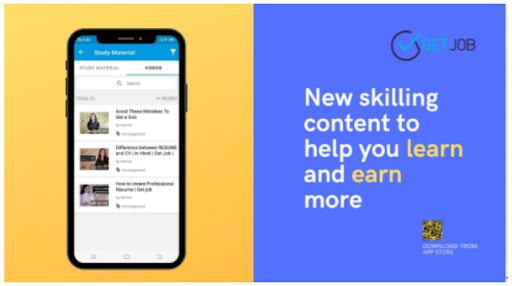 Android application Get Job screenshort