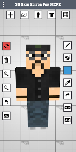 3D Skin Editor for MCPE Screenshot 1 - AppWisp.com