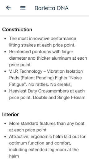 Barletta Pontoon Boats Screen 3