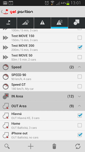 GetPosition - GPS tracking Screen 3