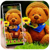 Cute Brown Stuffed Teddy Bear Theme icon