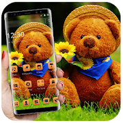 Cute Brown Stuffed Teddy Bear Theme 1.1.1 Icon