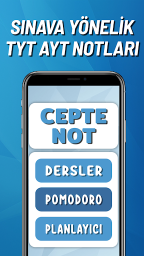 Android application Cepte Not YKS 2024 Hazırlık screenshort