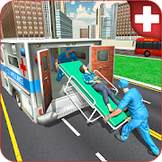 City Ambulance Rescue Squad-Red Cross Truck Driver